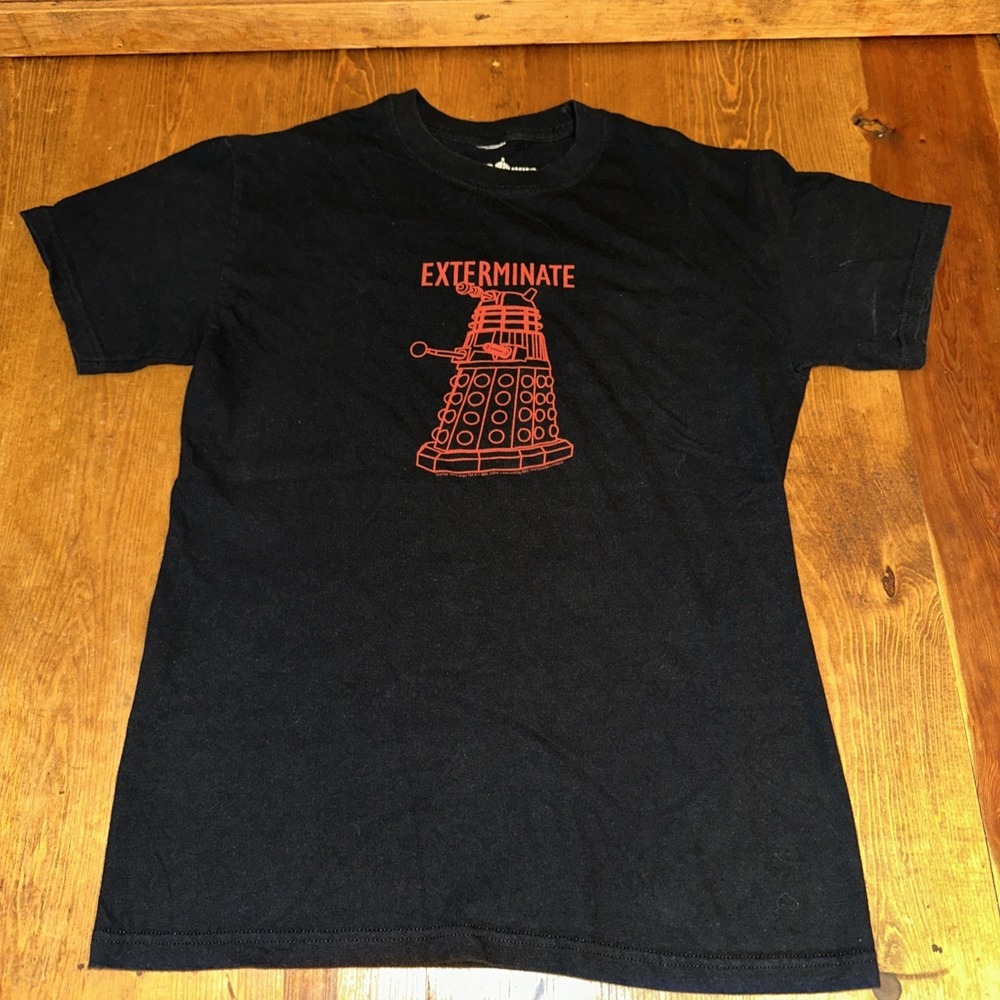 Doctor Who Adult New T-Shirt  - Exterminate Simple Dalek Pic